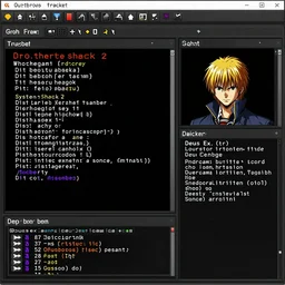 GUI for an Ouroboros tracker program, System Shock 2, Shin Megami Tensei Nocturne, Deus Ex