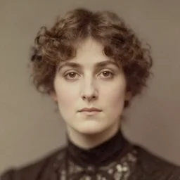 headshot edwardian photograph of woman extremely gorgeous, classically beautiful, 1 9 2 0 s, realistic face, 1 8 9 0 s, 1 9 0 0 s, very grainy, slightly blurry, victorian