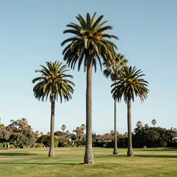 British landscape with palm trees, photograph, 8k