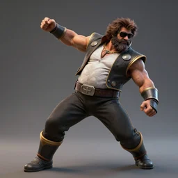 Bob Ross Mortal Kombat performing fatality, unreal engine, 8k highly detailed
