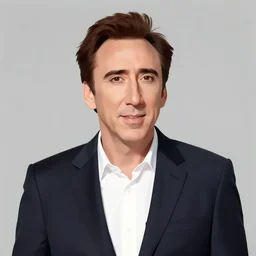 nicolas cage looks like pomegranate, caricature concept art, artstation