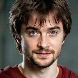 a close up portrait of a bearded harry potter, art station, highly detailed, concept art, sharp focus, illustration in pen and ink, wide angle, by Kentaro Miura