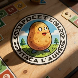 board game logo space potato
