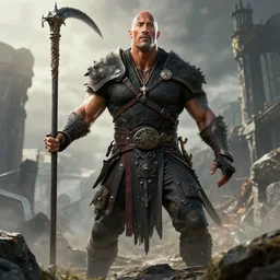 Dwayne Johnson as a Dark Souls boss