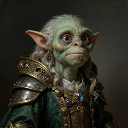 Mystical Gollum, Portrait of a beautiful Gollum Valkyrie Warrior, Realistic, Regal, Refined, Detailed Digital Art, Michael Cheval, Walt Disney (1937), François Boucher, Oil Painting, Steampunk, Highly Detailed, Cinematic Lighting, Unreal Engine, 8k
