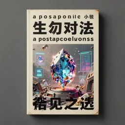 a postapocalyptic novel featuring gem and the holograms, book cover, hyperealistic, vintage, 4 k, unreal engine, artstation