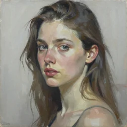 painting of a woman, by Jeremy Mann, detailed, stylized, loose brush strokes, intricate, realistic
