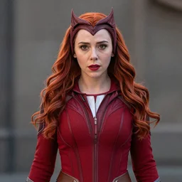 Scarlet Witch, Elizabeth Olsen, 8k, highly detailed