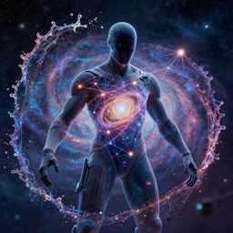 galaxy bender experiencing the quantum field, elevated consciousness, beautiful astrological neural network, matte painting comic book art, twist of time, realistic, trending on artstation, octane render, unreal engine, sharp focus, depth of field, cinematic composition, physics splashes of colors, science fiction