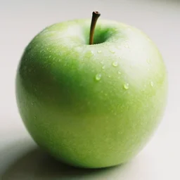 a beautiful photo of a green apple, Kodak Portra 400