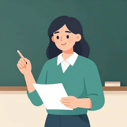 teacher. clean cel shaded vector art. illustration art by lois van baarle