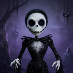 scary puppet, 4 k, in the style of tim burton