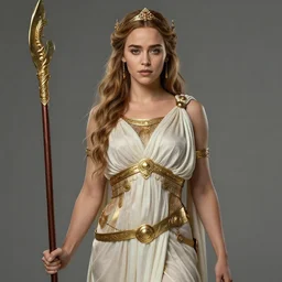 Emilia Clarke as a Greek Goddess, Highly detailed, concept art