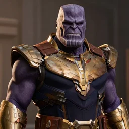 rob schneider wearing thanos armour, hd detailed