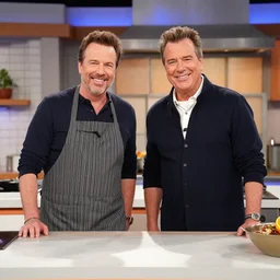 john travolva and steven segal host a cooking show