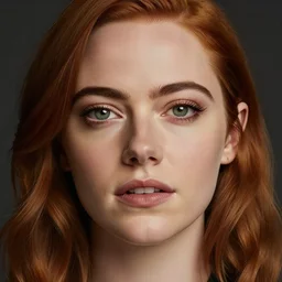 realistic detailed face portrait, Emma Stone