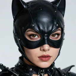 a close up portrait of catwoman, highly detailed, art by christophe vacher