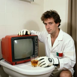 🥃🛁📺🇵🇭🧤 in the style of a 1 9 9 0's tourist photo