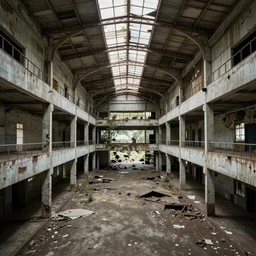 abandoned mall,highly detailed,8K
