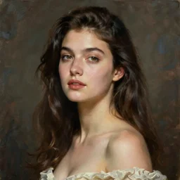 beautiful italian woman in tuscany, oil painting, artstation, photorealistic
