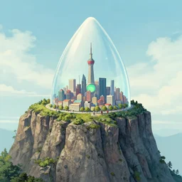 gpsilocybin city on a high cliff, gil elvgren, sachin teng, greg rutkowski, jesper ejsing