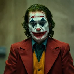 film still of Adam Sandler as joker in the new Joker movie