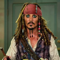 Jack Sparrow in Pirates of the Caribbean, as seen in Disney Pixar's Up (2009)