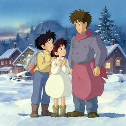 wholesome animation key shot, sweden in winter, studio ghibli, pixar and disney animation, sharp, disney concept art watercolor illustration by mandy jurgens and alphonse mucha and alena aenami, pastel color palette, dramatic lighting