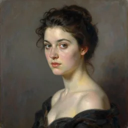 a portrait of an elegant lady, prisma color