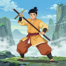 Avatar Aang in Avatar's Kurama Sage State Mode
