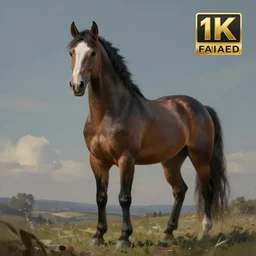 a digital painting of a cat - horse hybrid, wide - shot, hyperealism, award winning, stunning, trending on art - sation, highly detailed, cinematic lighting, 8 k, hd