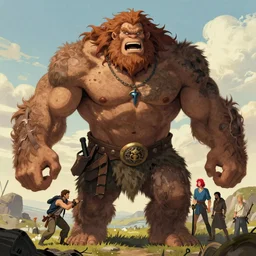 huge muscular wild man Beorn by Mark Brooks, Donato Giancola, Victor Nizovtsev, Scarlett Hooft, Graafland, Chris Moore