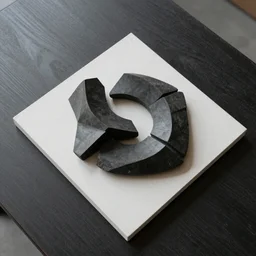 sculpture, modern art, on the table, artwork, top view