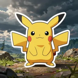 cute miss mascot fouinar fouinar furret pokemon sticker art, cronobreaker, beeple game icon