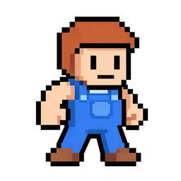 pixelated hero, 1 2 8 bit, pixel art, nintendo game, pixelart, high quality, no blur, sharp geometrical squares