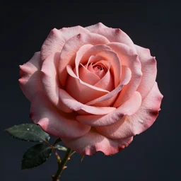 A giant rose floating in orbit