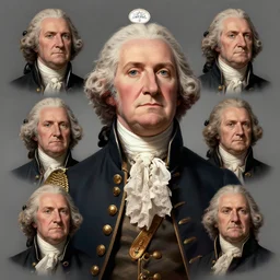 hearts of iron 4 leader portrait of george washington, colored, democratic, trending on artstation, highly detailed, character portrait, ylva ljungqvist, custom portraits, paradox interactive