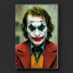 Willem Dafoe as the Joker on a 1980s horror movie VHS cover, vintage 80s, scary, horrifying, terror