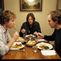 tom waits, shane mcgowan and nick cave eat dinner together