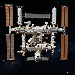 ultra realistic portrait of international space station!!, galaxy in background!, discovery one, space ship, intricate, elegant, highly detailed, digital painting, artstation, concept art, smooth, sharp focus, illustration, art by cgsociety, 8 k