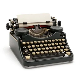 vintage typewriter ribbon, stylized 3d render, isolated on a pure white background, centered, entire object in frame, sharp focus, soft studio lighting