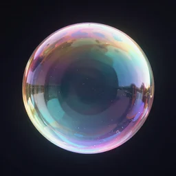 rainbow soap bubble, cg, 3 d, rendering, unreal engine