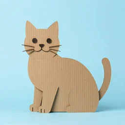 a cat mate out of cardboard