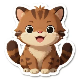 victo ngai cute happy panther sticker design, highly detailed, high quality, digital painting, by ross tran and studio ghibli, artgerm
