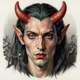 detailed colorful realistic beautiful devil vampire face portrait by jean delville, gustave dore, iris van herpen and marco mazzoni, art forms of nature by ernst haeckel, art nouveau, symbolist, visionary, gothic, neo - gothic, pre - raphaelite, intricate alien botanicals, ai biodiversity, surreality, hyperdetailed ultrasharp octane render