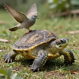 turtle animal dove animal hybrid, real life, realistic, national geographic