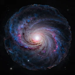 beautiful galaxy inside of a marble, 4 k, highly detailed