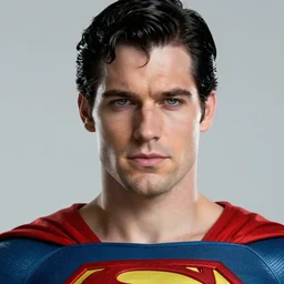 superman character portrait, lean face, cinematic lighting, glowing grey eyes, hyper - detailed, 4 k, high resolution, in the style of charlie bowater, tom bagshaw, single face, symmetrical, headshot photograph, insanely detailed and intricate, beautiful, elegant, watercolor, cinematic, portrait, raphaelite, headroom, pierre - auguste renoir