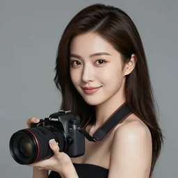 very detailed, photorealistic digital art a beautiful young woman, from the waist up, with sharp features, a beautiful face, soft smile, under studio lighting, taken with a canon eos camera with 1 3 5 mm focal length by instagram