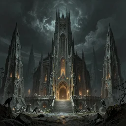 Khazad-dûm in the Mines of Moria, detailed matte painting, cinematic, Alan Lee, Artstation